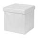 White Collapsible Ottoman