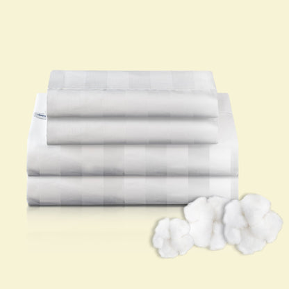 Royal Deluxe 100% Cotton Complete 5 Piece Sheet & Quilt Set