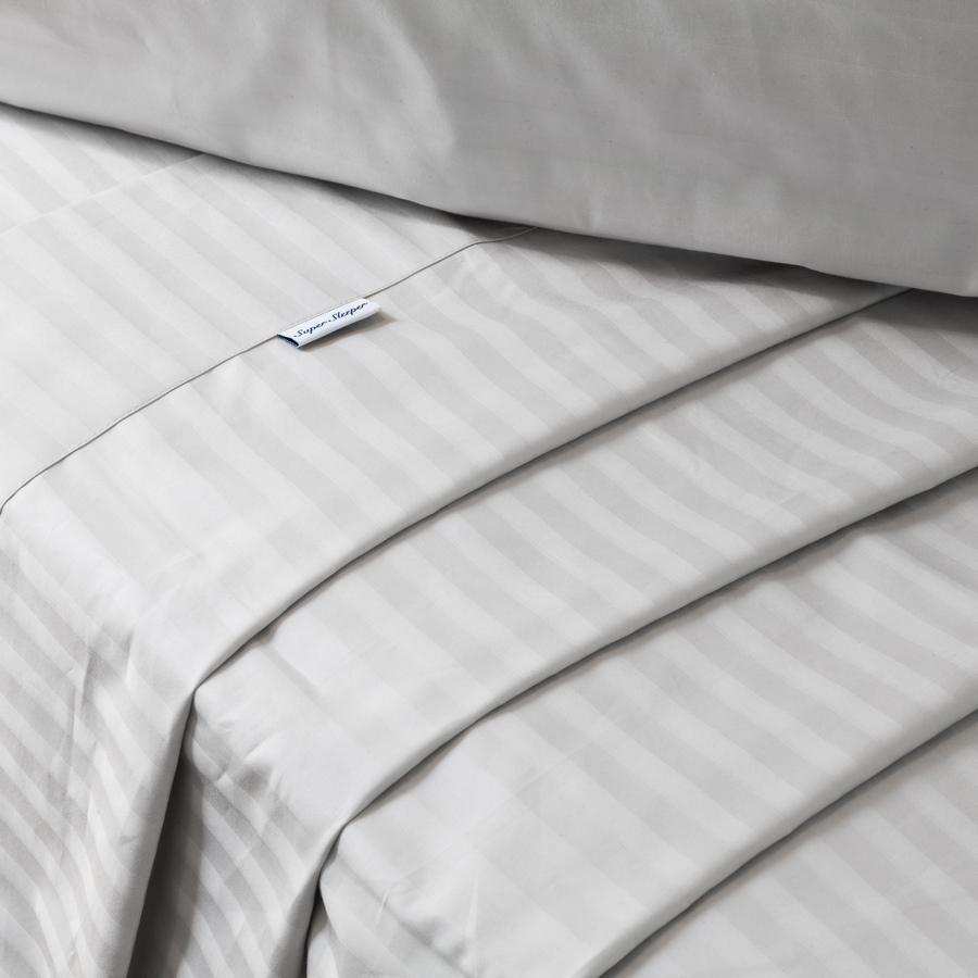 Super Sleeper Pro 100% Cotton Royal Deluxe Dream Sheet Set - Light Grey
