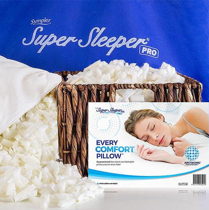 Super Sleeper Adjustable Pillow With Cooling Technology - BUY 1 GET 1 FREE! PLUS 120 Nights Sleep Guarantee!