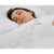 Woman laying in bed with Royal Deluxe Breathable Cotton Dream Sheet Set