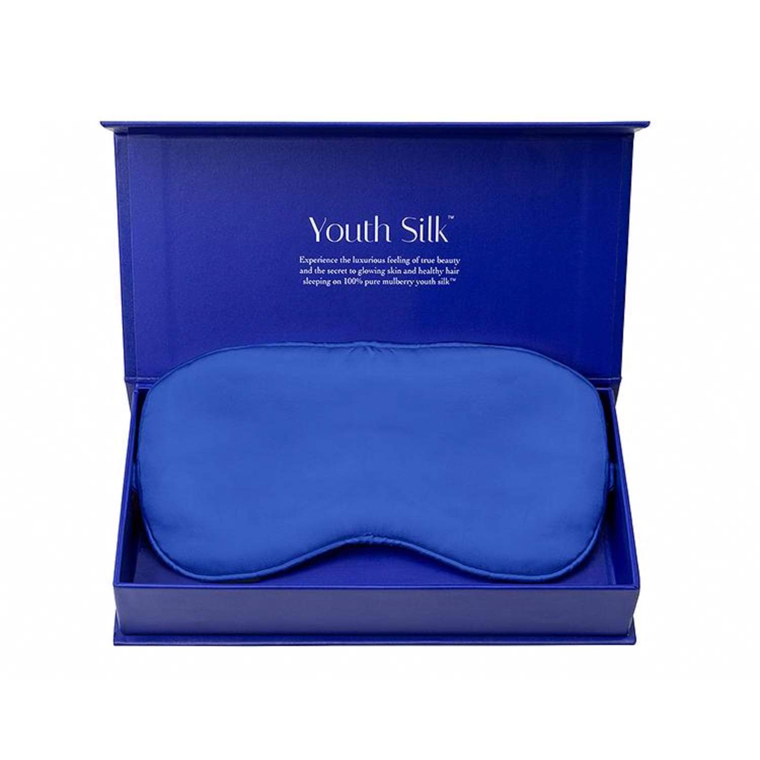 Midnight Blue Youth Silk Pillow Eye Mask  in box