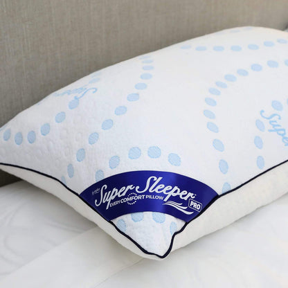 Every Comfort Pillow Replacement Cover on a bed